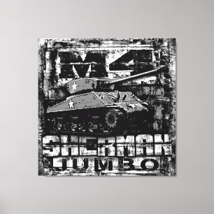 M4 Sherman Jumbo Canvastryck