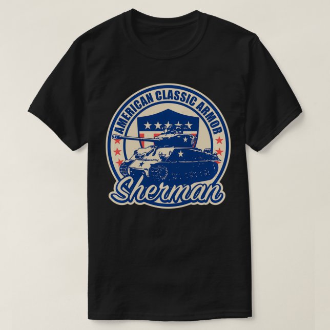 M4 Sherman Tank Pullover T Shirt (Design framsida)