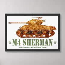 M4 Sherman Världskrig Two American Medium Tank WWI