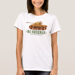 M4 Sherman Världskrig Two American Medium Tank WWI T Shirt