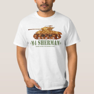M4 Sherman Världskrig Two American Medium Tank WWI T Shirt