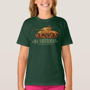 M4 Sherman Världskrig Two American Medium Tank WWI T Shirt