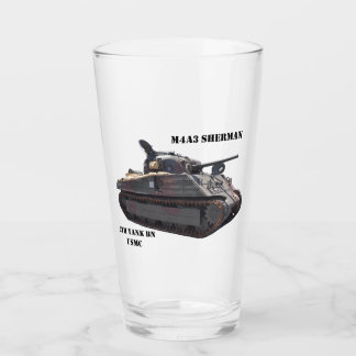 M4A3 Sherman tank "Iwo Jima" efterlevande pint gla Glaskopp