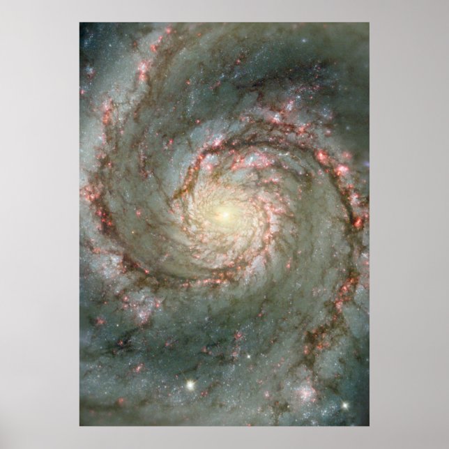 M51 Huge Poster - Whirlpool Spiral Galaxy (Framsidan)