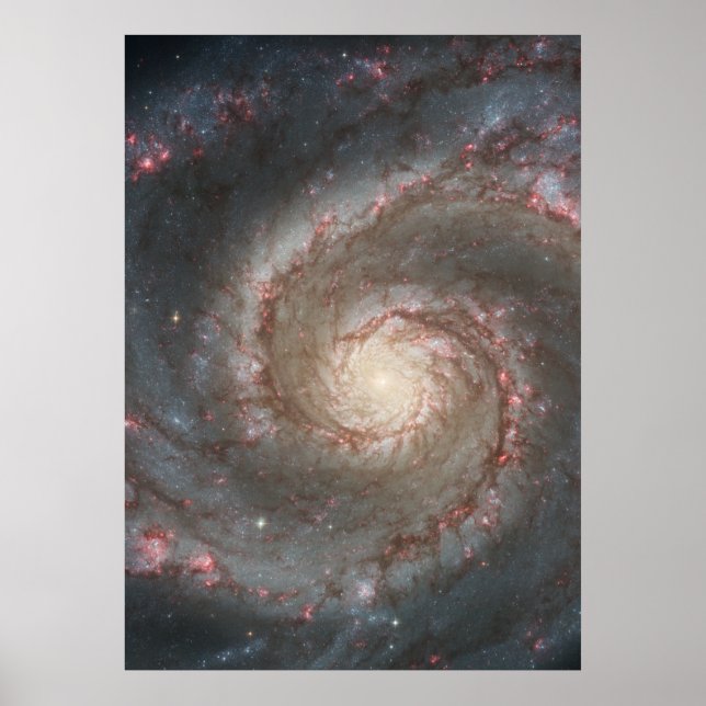 M51 Poster kolossalt - Whirlpool Spiral Galaxy (Framsidan)