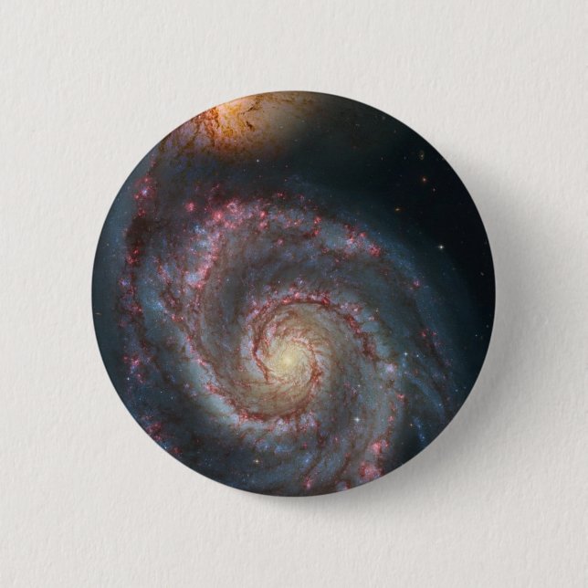 M51 Whirlpool Spiral Galaxy NASA Knapp (Framsida)