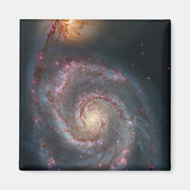 M51 Whirlpool Spiral Galaxy NASA Magnet (Framsidan)