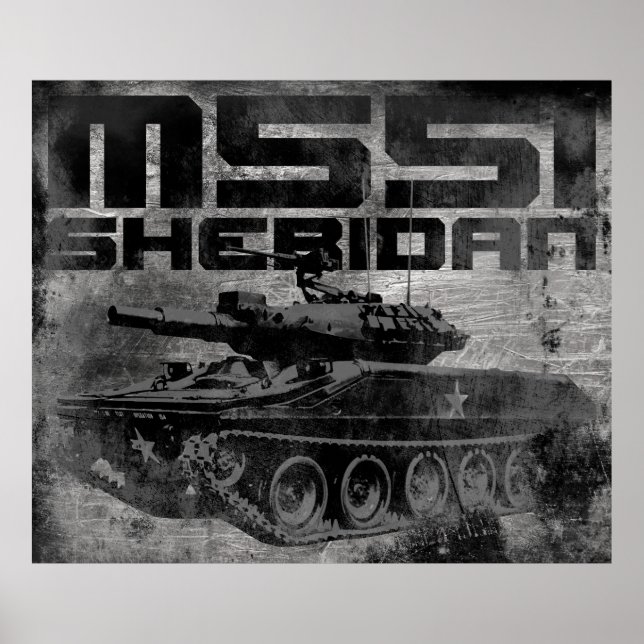 M551 Sheridan Poster (Framsidan)