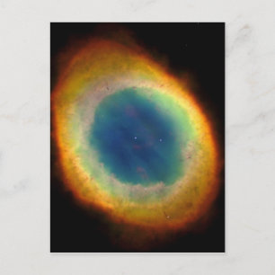 M57 Ring Nebula Constellation Leier Rymden Vykort