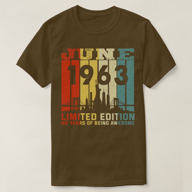M602 juni 1963 Begränsad utgåva 60 år av att vara  T Shirt (Design framsida)