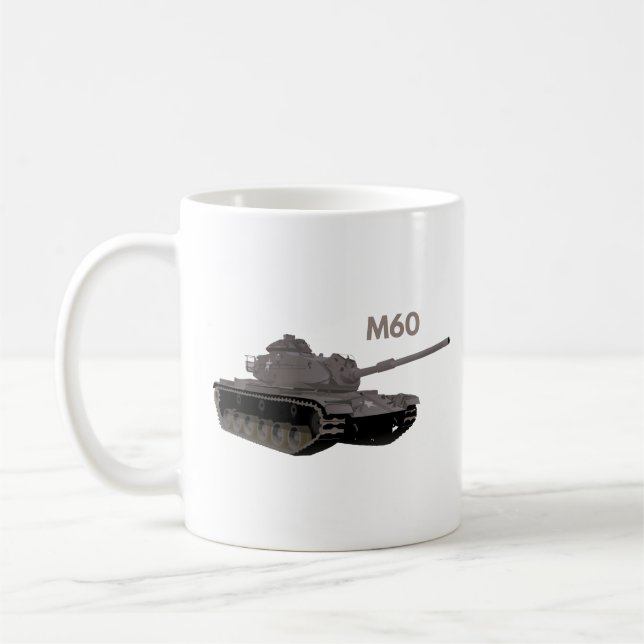 M60 American Battle Tank Kaffemugg (Vänster)