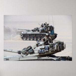 M60 Patton Main Battle Tanks Poster