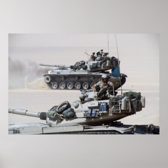 M60 Patton Main Battle Tanks Poster (Framsidan)