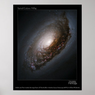 M65 "Black Öga Galaxy" Poster