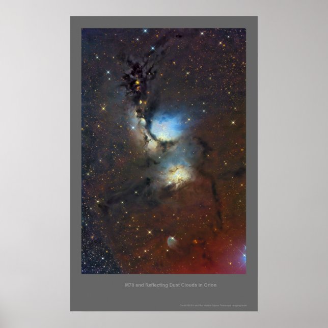 M78 Reflection Nebula in Orion Poster (Framsidan)