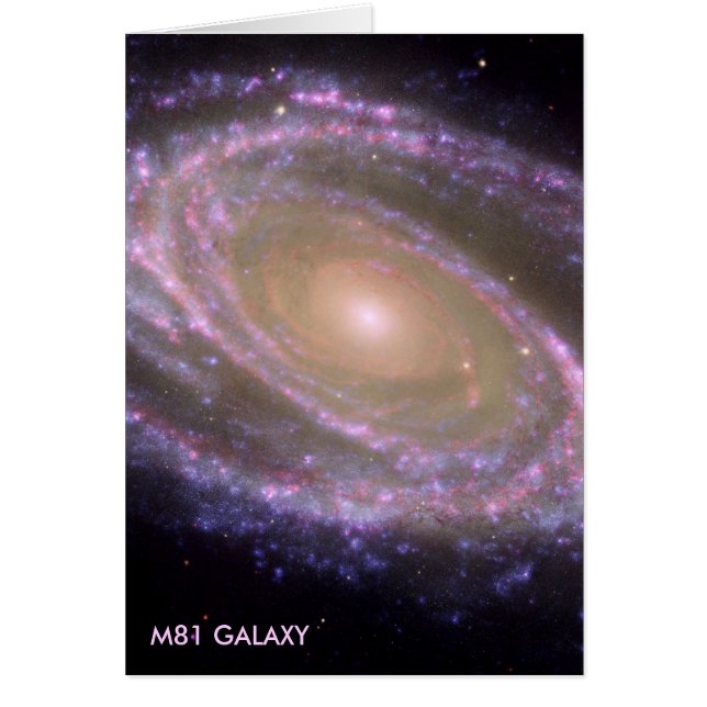 M81 GALAXY HÄLSNINGSKORT (Framsidan)