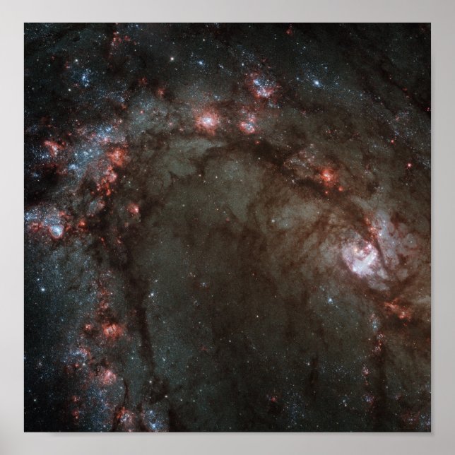 M83 Spiral Galaxy NASA Poster (Framsidan)