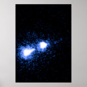 M87 Nucleus och Bright Knot Poster