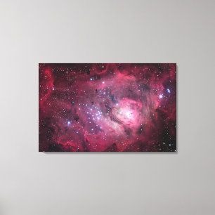 M8 lagunnebulaen i Sagittarius Canvastryck