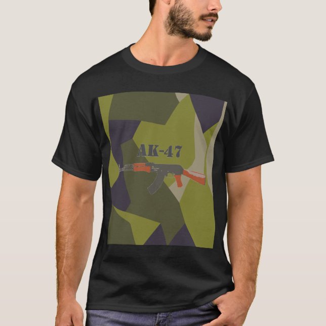 M90 camo  AK47 T-shirt (Framsida)