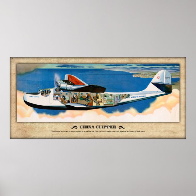 M-130 "China Clipper" Poster (Framsidan)
