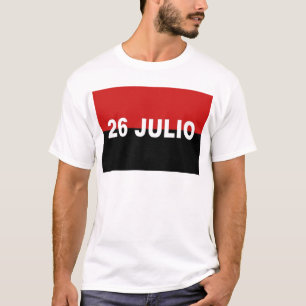 M-26-7 flagga - Bandera del Movimiento 26 de T Shirt