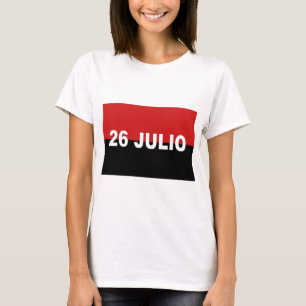M-26-7 flagga - Bandera del Movimiento 26 de Tee Shirt