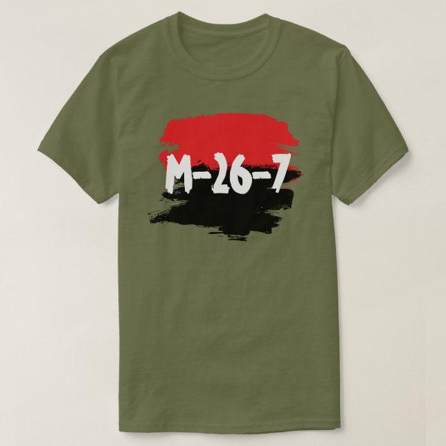 M-26-7 verde olivo t shirt (Design framsida)
