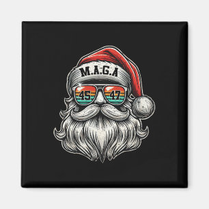 M.a.g.a. Trump Tomte Claus Med Solglasögon Jul Magnet