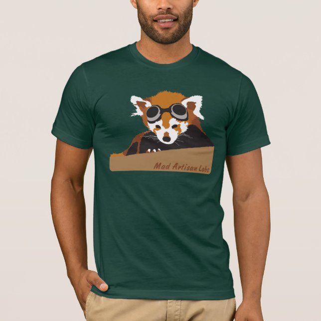 M.A.L. Röda PandaGoggles T-shirt (Framsida)