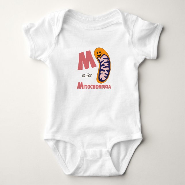 M är för gullig biologidesign för Mitochondria Tee (Framsida)