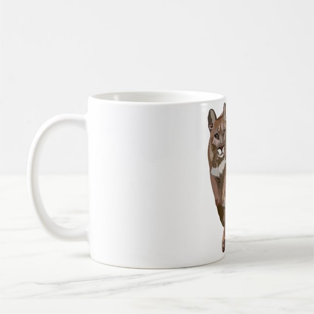 M är för Lejon bergsregion Kaffemugg (Vänster)