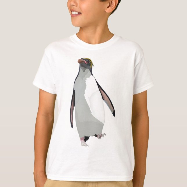 M är för Macaroni Penguin T Shirt (Framsida)