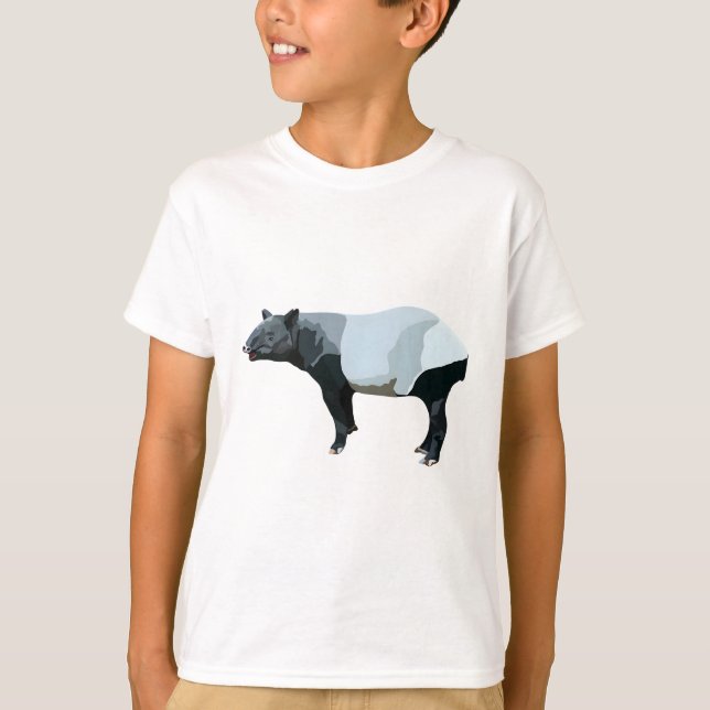 M är för Malayan Tapir T Shirt (Framsida)