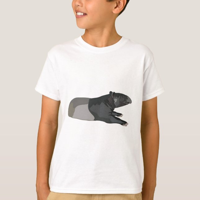 M är för Malayan Tapir T Shirt (Framsida)