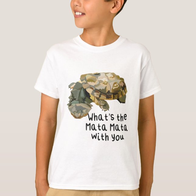 M är för Mata Mata Turtle T Shirt (Framsida)