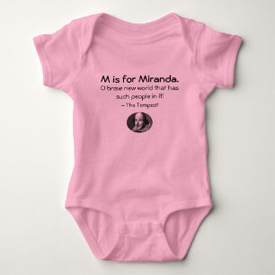 M är för Miranda •, Lite en Shakespeare skjort T-shirt