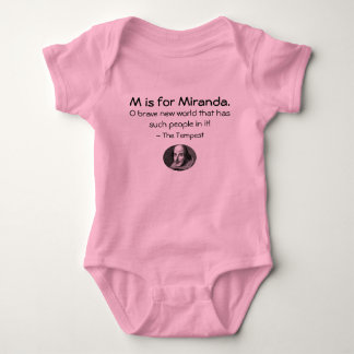 M är för Miranda •, Lite en Shakespeare skjorta T-shirt