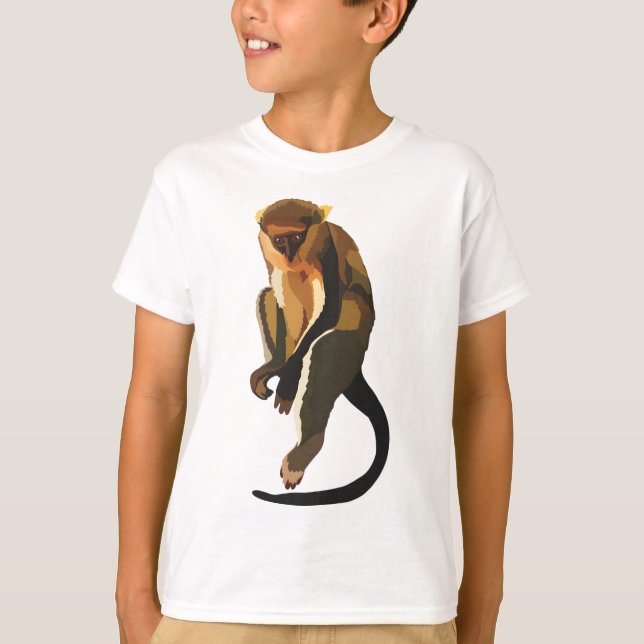 M är för Mona Monkey T Shirt (Framsida)