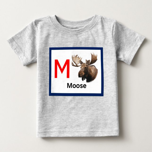 M är för Moose T Shirt (Framsida)