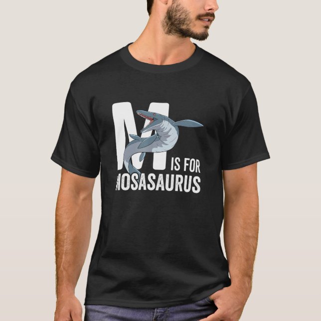 M är för Mosasaurus T Shirt (Framsida)