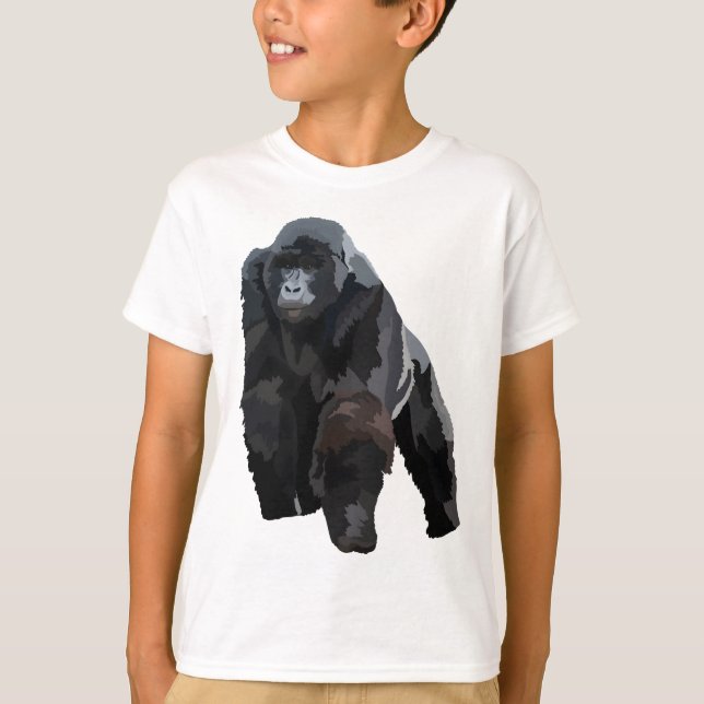 M är för Mountain Gorilla T Shirt (Framsida)