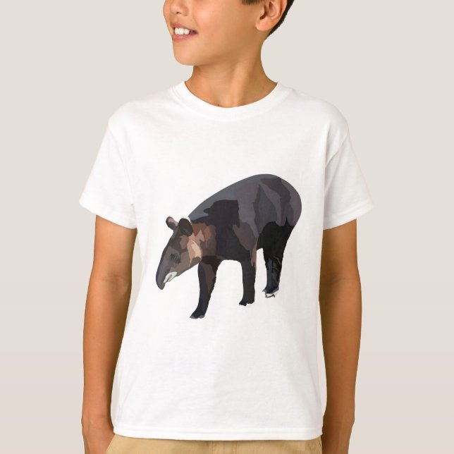 M är för Mountain Tapir T Shirt (Framsida)
