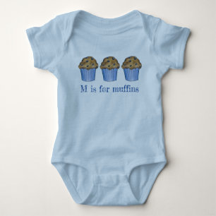 M är för muffins Blueberry Muffin Baked Goods ABCs T Shirt
