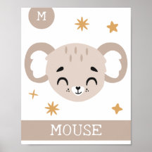 M är för Mus, Barnkammare, Sövrum, Barnväggkonst