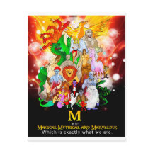 M är för Mythical Post Card