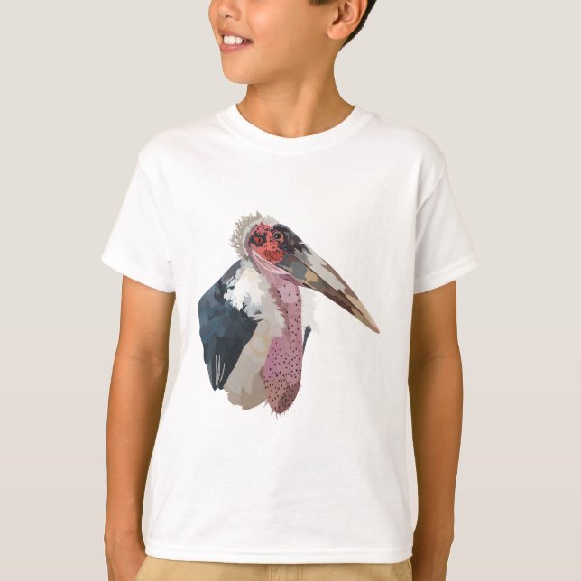 M är till Marabou Stork T Shirt (Framsida)