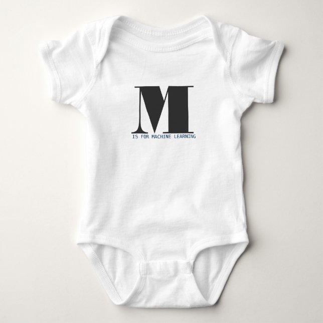 M är till Maskin Learning Tee Shirt (Framsida)