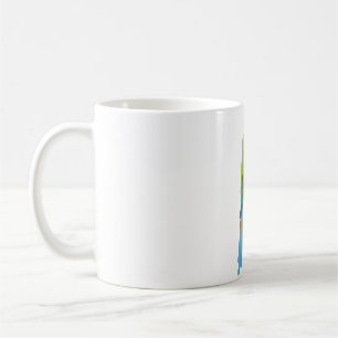 M är till militär Macaw.Militär Macaw Illustratio Kaffemugg