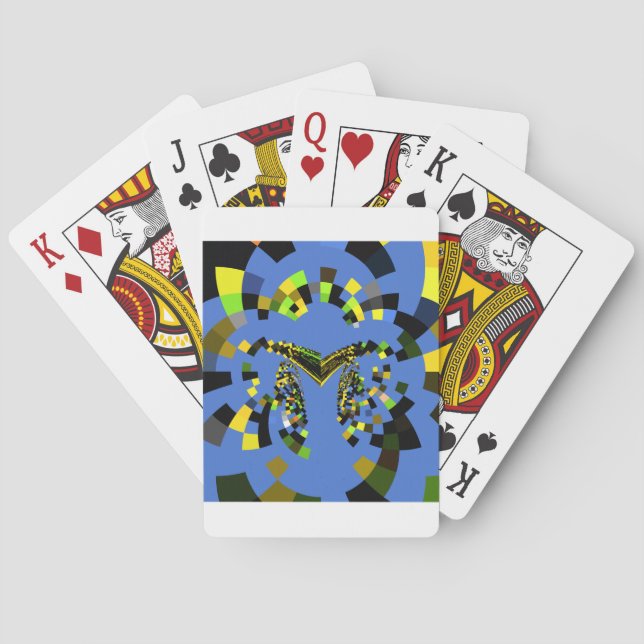 M Blå Casinokort (Baksidan)